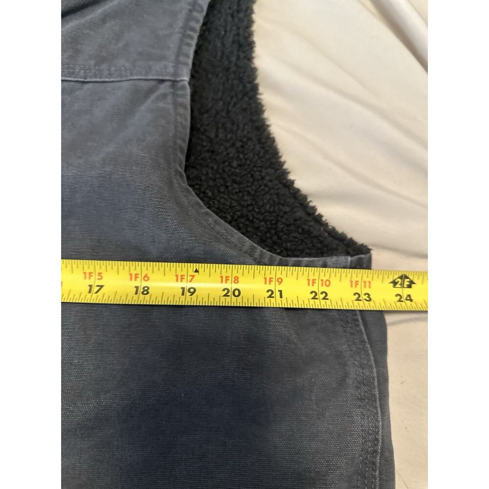 Carhartt Sandstone Duck Vest With Sherpa Lining Relaxed Fit Large Tall - Picture 5 of 8